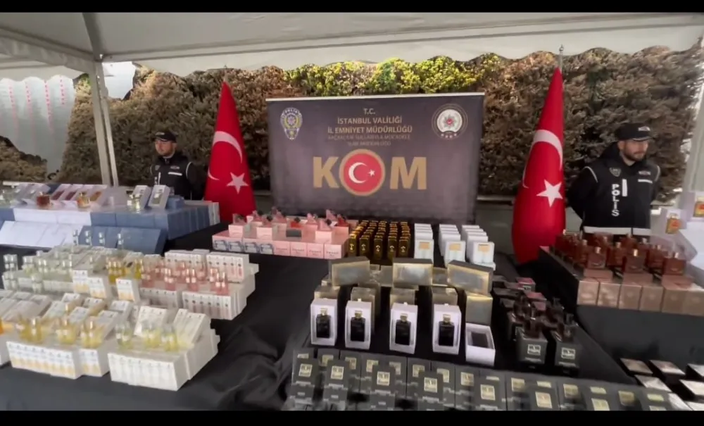 150 Milyonluk Kaçak Parfüm yakalandı